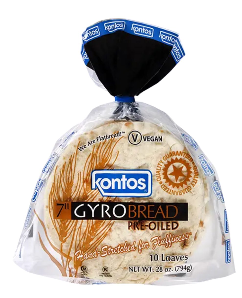 Gyro Bread (10pc) -Kontos 10101 