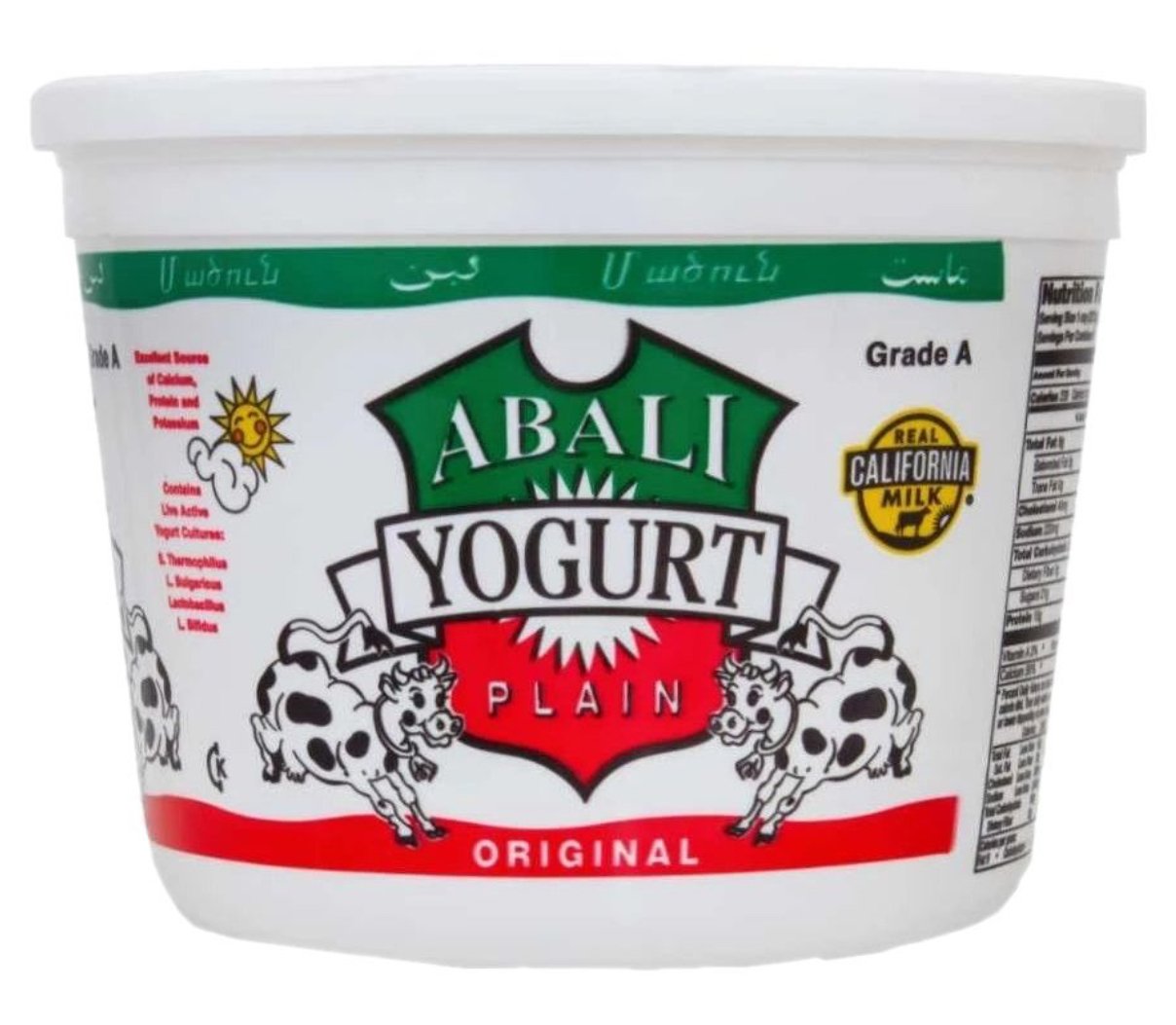 Yogurt Plain 4lbs -Abali 50604 